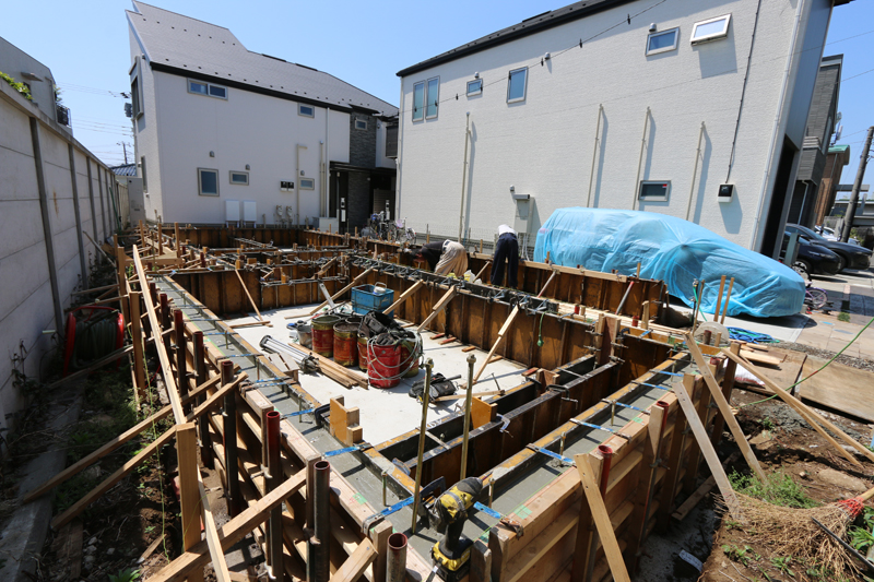 大田区Ｎ様邸の基礎工事