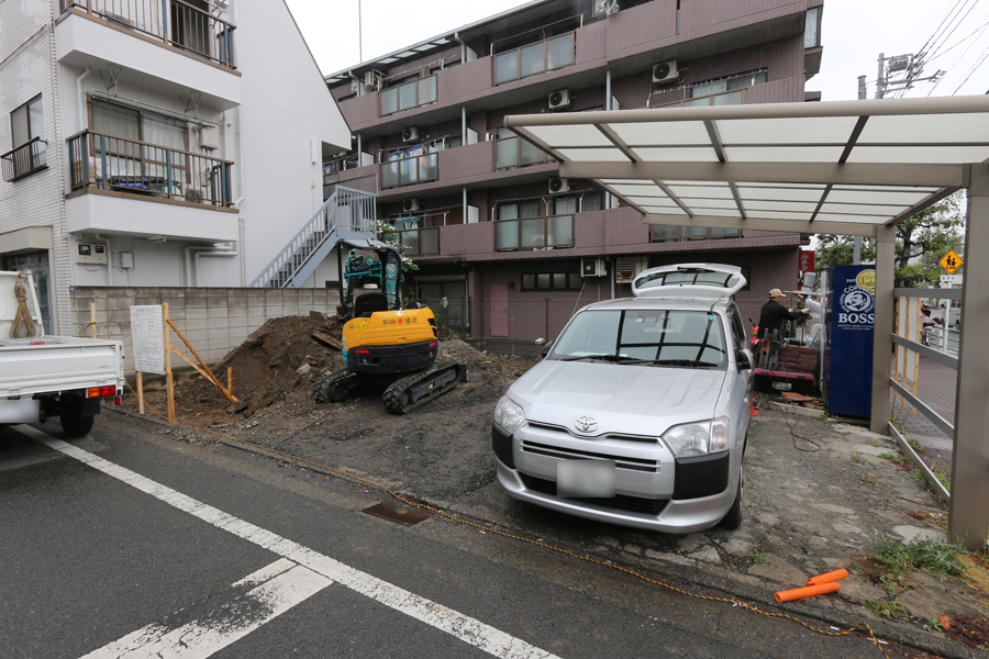 大田区にて地盤調査を行ないました