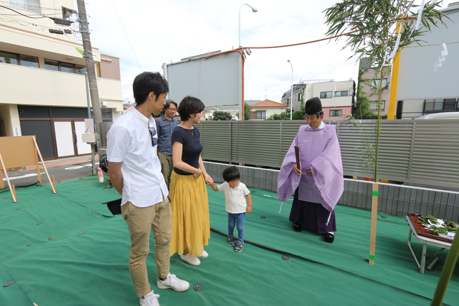 F様邸の地鎮祭