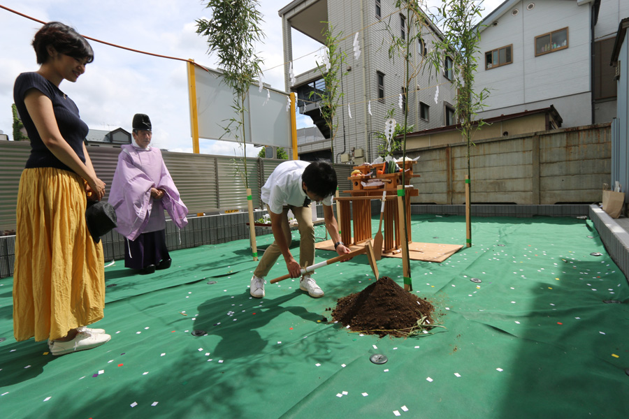 F様邸の地鎮祭