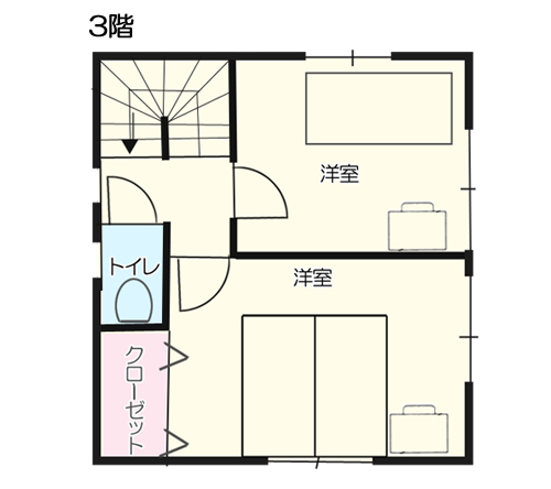 12坪の価格がわかる3ldkルーフバルコニーがある狭小住宅参考プラン 坪 15坪 13坪の狭小住宅の間取りは大田区の桧山建工