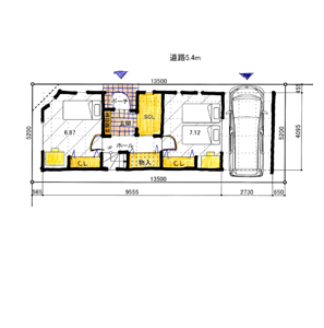 狭小2階建て＋小屋裏　敷地面積約21坪　たっぷりの収納　3LDK