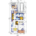 狭小2階建て＋小屋裏　完全分離型二世帯　敷地面積約34坪