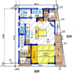 狭小3階建て　完全分離型二世帯　敷地面積約19坪　ルーフバルコニー