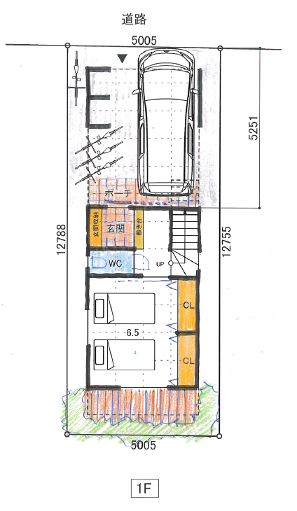 狭小3階建て 敷地面積19坪 たっぷり収納とルーフバルコニー付プラン 2ldk 坪 15坪 13坪の狭小住宅の間取りは大田区の桧山建工