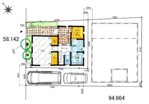 狭小3階建て　敷地面積約17坪　2階広々3LDK＋収納