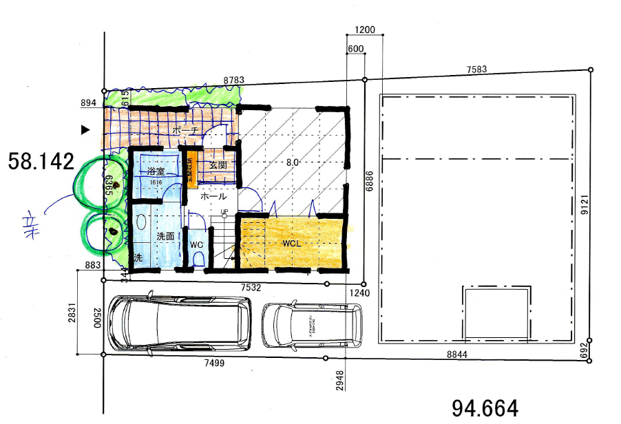 狭小3階建て 敷地面積約17坪 2階広々3ldk 吹き抜け 坪 15坪 13坪の狭小住宅の間取りは大田区の桧山建工