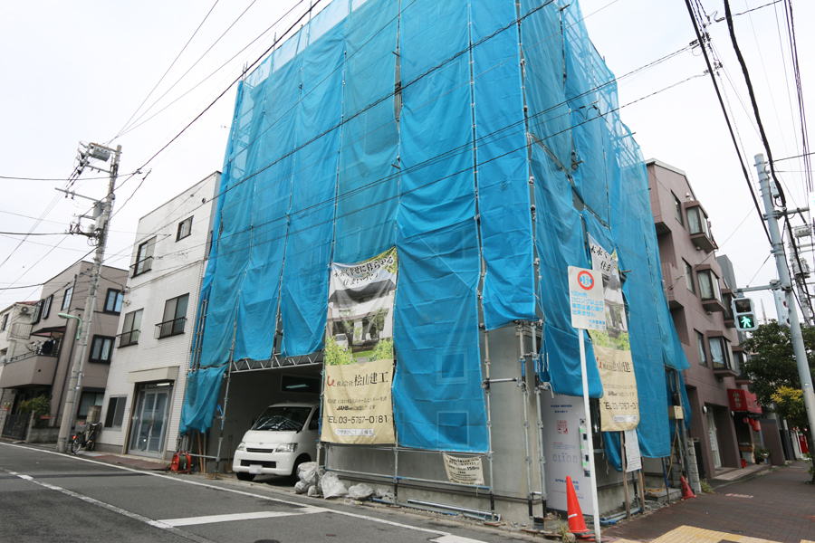 大田区大森の店舗型新築工事を行なっています