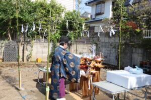 日曜日は地鎮祭でした！！